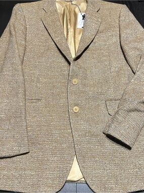 Vintage Tan Tweed Sport Coat Blazer